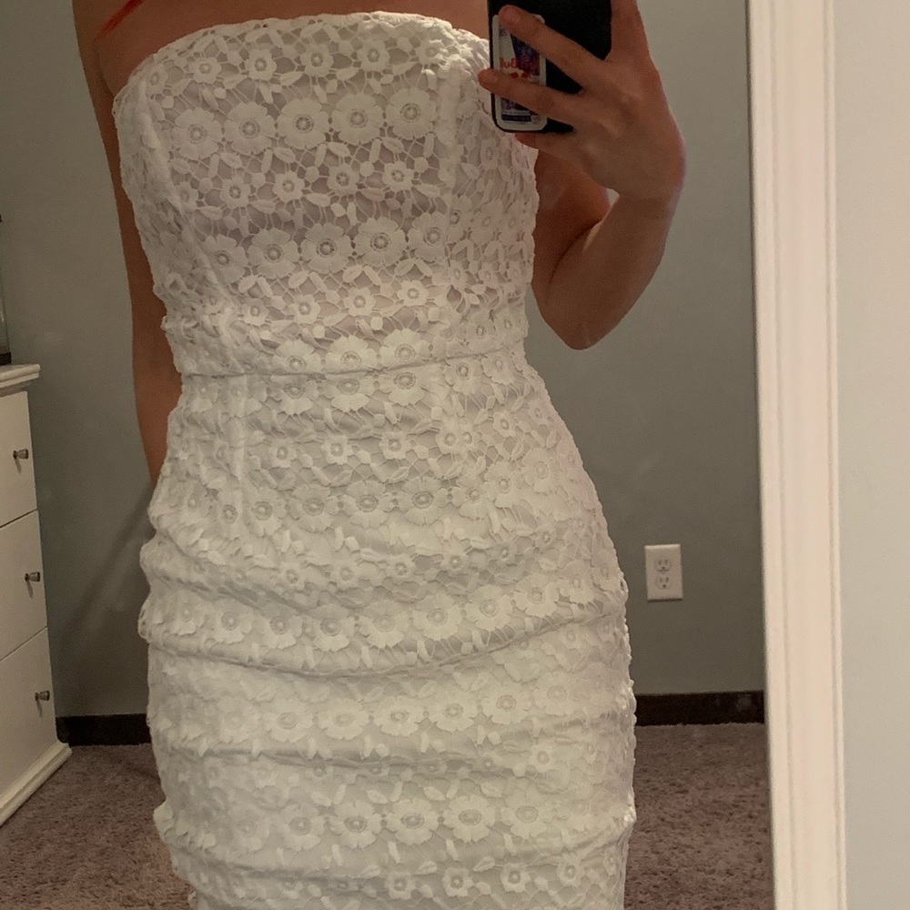 White flower dress